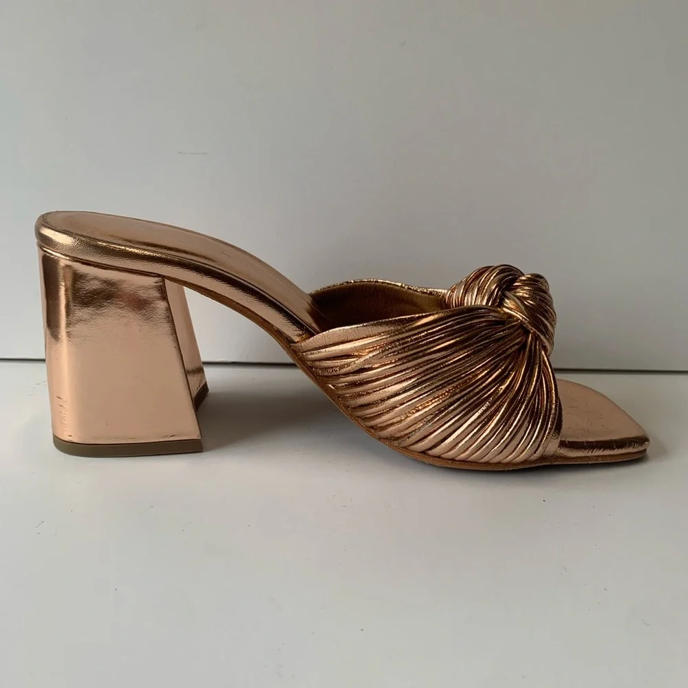 Jeffrey Campbell Metallic Bronze Heels - Picture 9 of 11